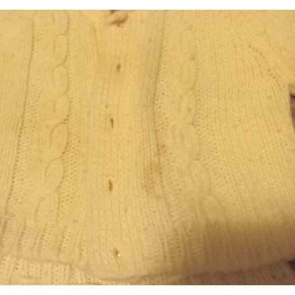 Vintage Childs Acrylic White Snowsuit W/ Hats Gloves Sweater Pants For Toddler - Picture 14 of 16